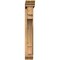 Ekena Millwork Merced Traditional Smooth Bracket w/ Offset Brace, Western Red Cedar, 5 1/2"W x 26"D x 38"H BKT0604X26X38MRC01SWR - alternate 3